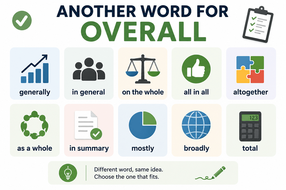 Another word for overall