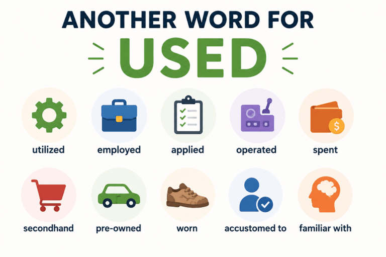 Another word for used