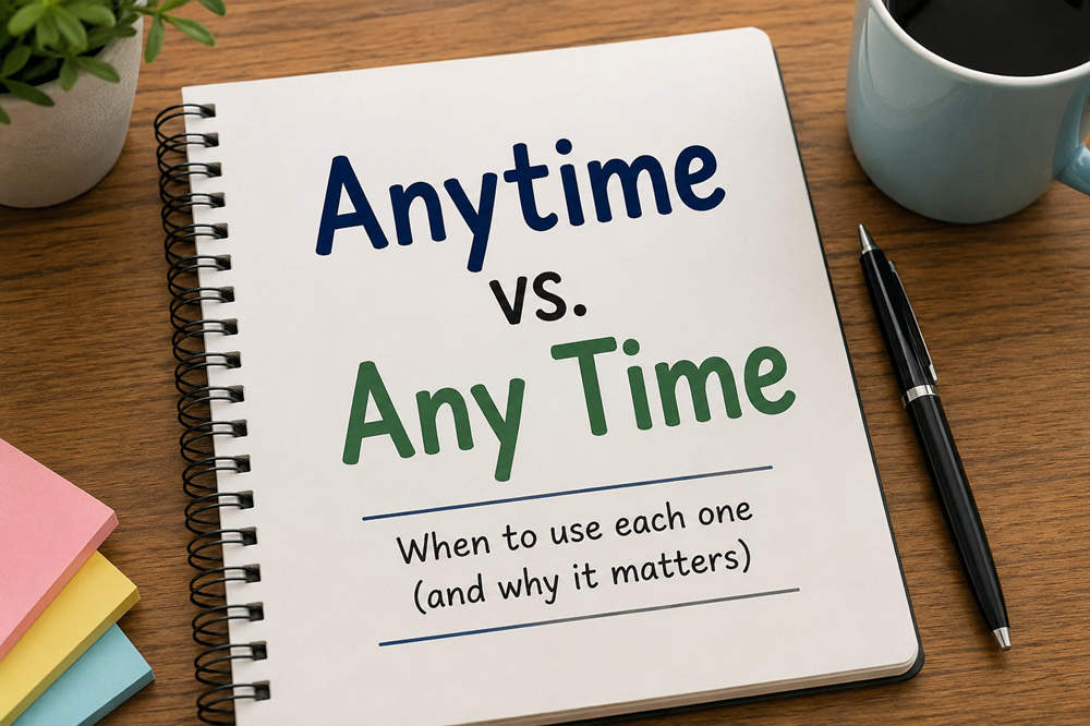 Is anytime one word