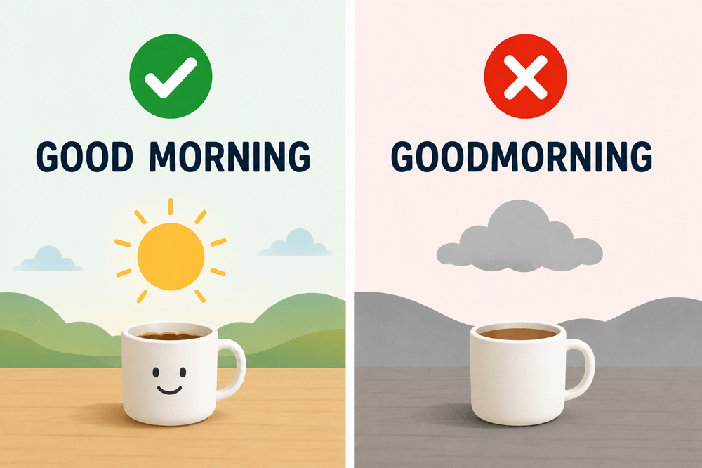 Is good morning one word