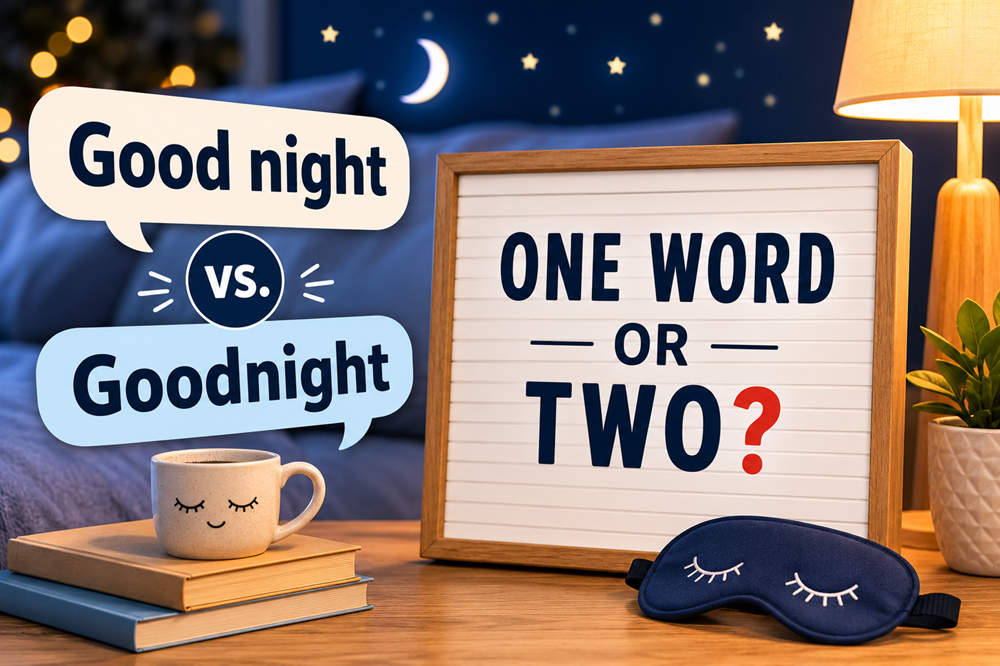 Is goodnight one word