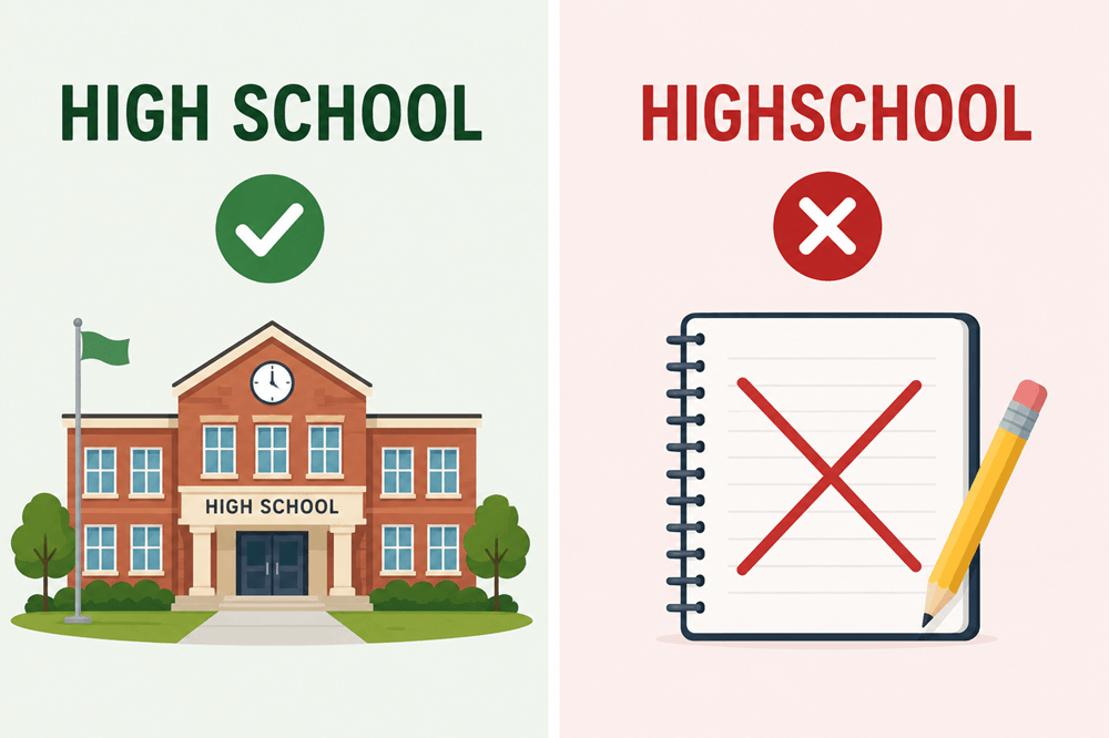 Is high school one word