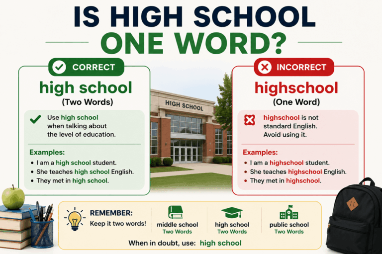 Is high school one word