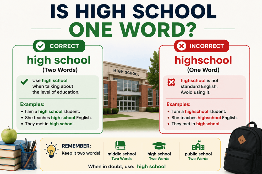 Is high school one word