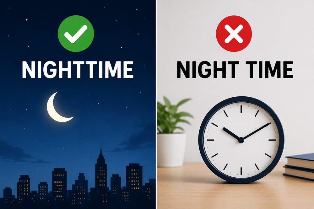 Is nighttime one word