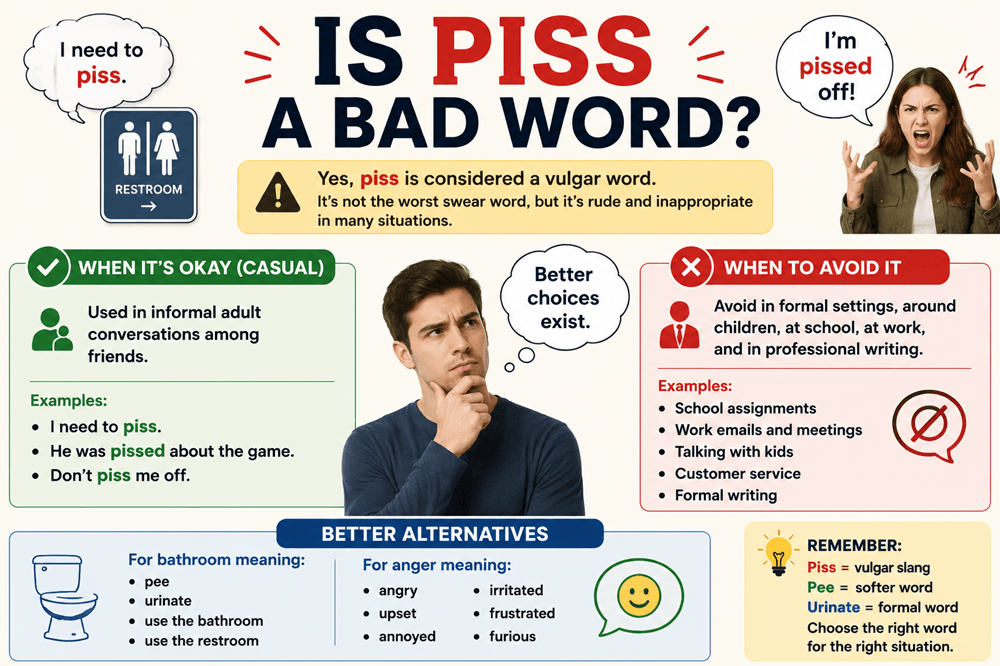 Is piss a bad word