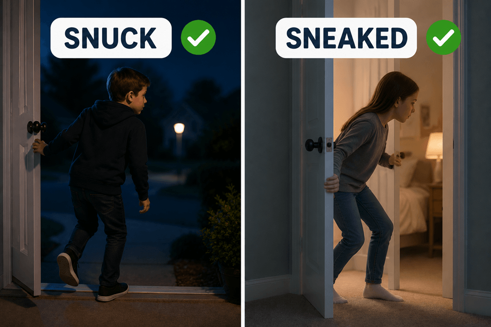 Is snuck a word