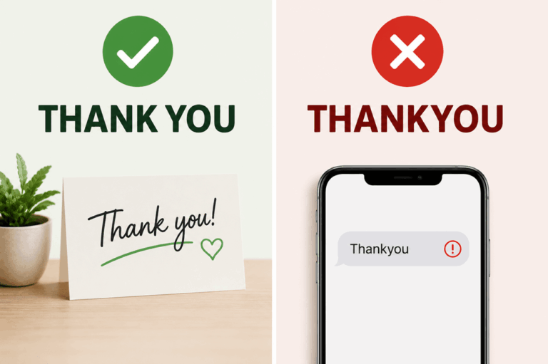 Is thank you one word