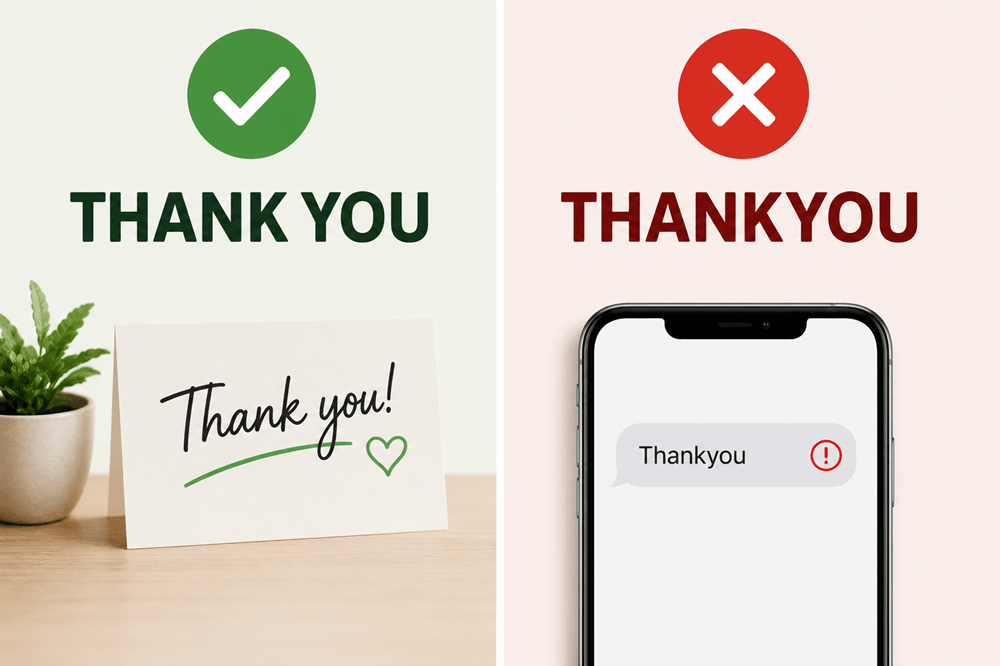 Is thank you one word