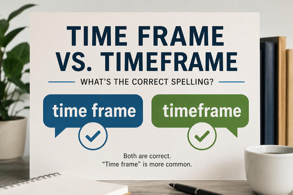 Is timeframe one word