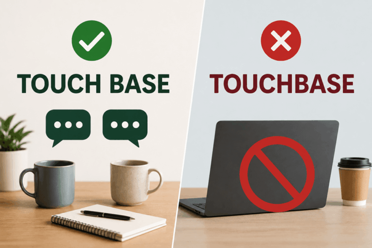 Is touchbase one word