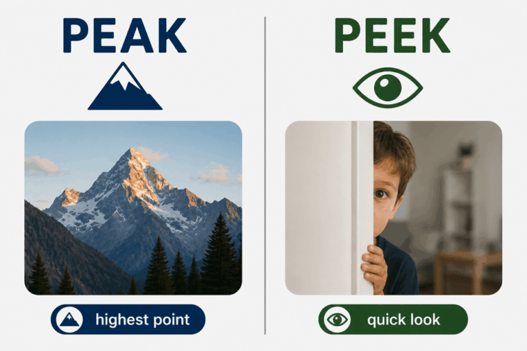 Peak or peek
