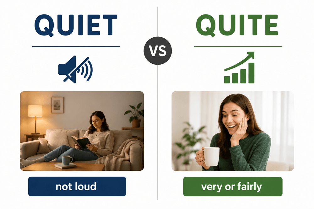 Quiet or quite