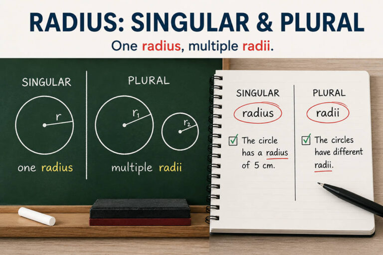 Radius plural form
