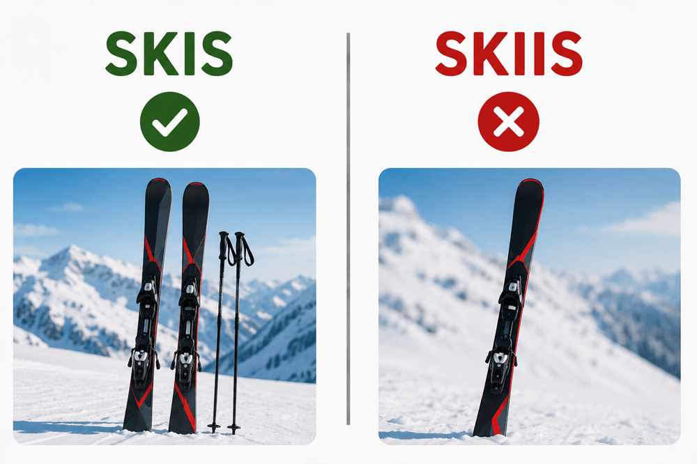 Skiis or skis