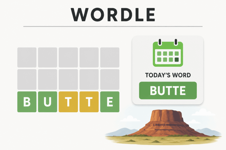 What is the word for wordle today